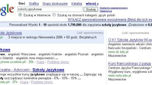 Przykłady reklamy AdWords