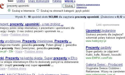 Przykłady reklamy AdWords