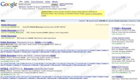 Raport AdWords