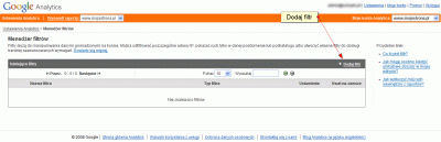 Dodanie filtrów w Google Analytics