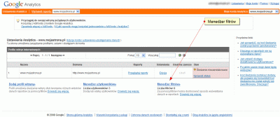 Filtry w Google Analytics