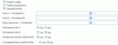 Pola filtru w Google Analytics