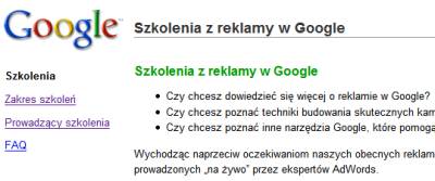 Szkolenia AdWords