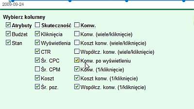 konwersje  w raportach AdWords