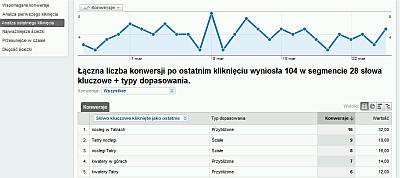 Analiza ostatniego kliknięcia w Google AdWords