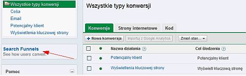 Search funnels w Google AdWords