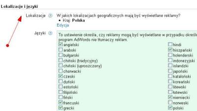 Kierowanie na języki w obrębie kampanii Google AdWords