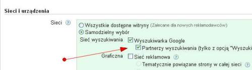 Partnerzy wyszukiwania w kampanii Google AdWords