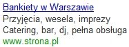 Przykład kampanii Google AdWords