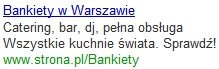 Przykład kampanii Google AdWords