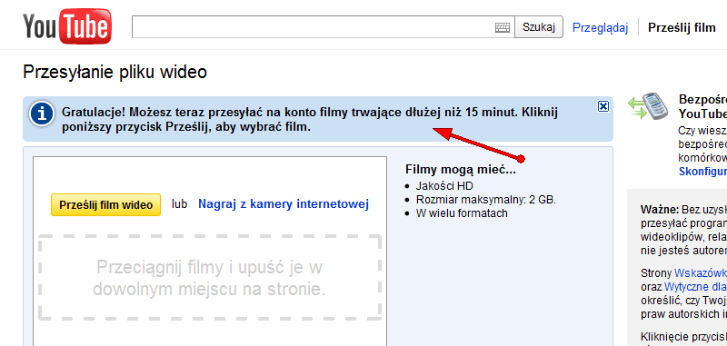 Zwiększanie możliwości na koncie Youtube
