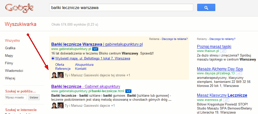 Strony Google+ w praktyce