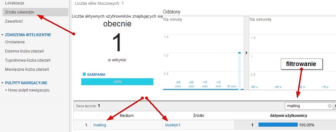 Śledzenie kampanii reklamowych za pomocą Google Analytics - segmentacja