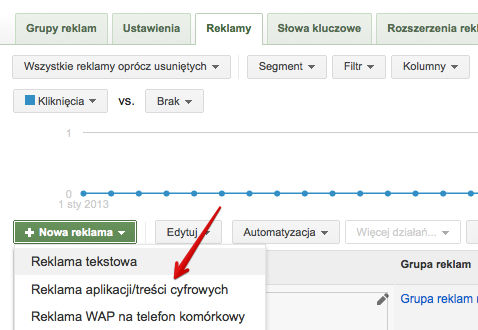 Migracja kampanii rozszerzonych w AdWords