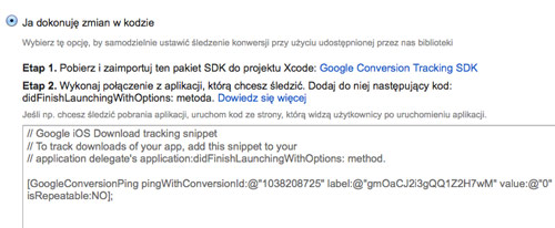 Śledzenie konwersji pobrań aplikacji w Google Play