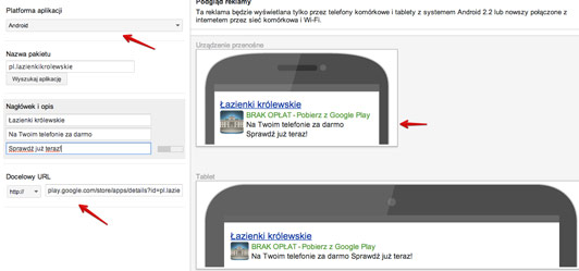 Nowy szablon tworzenia reklamy w AdWords